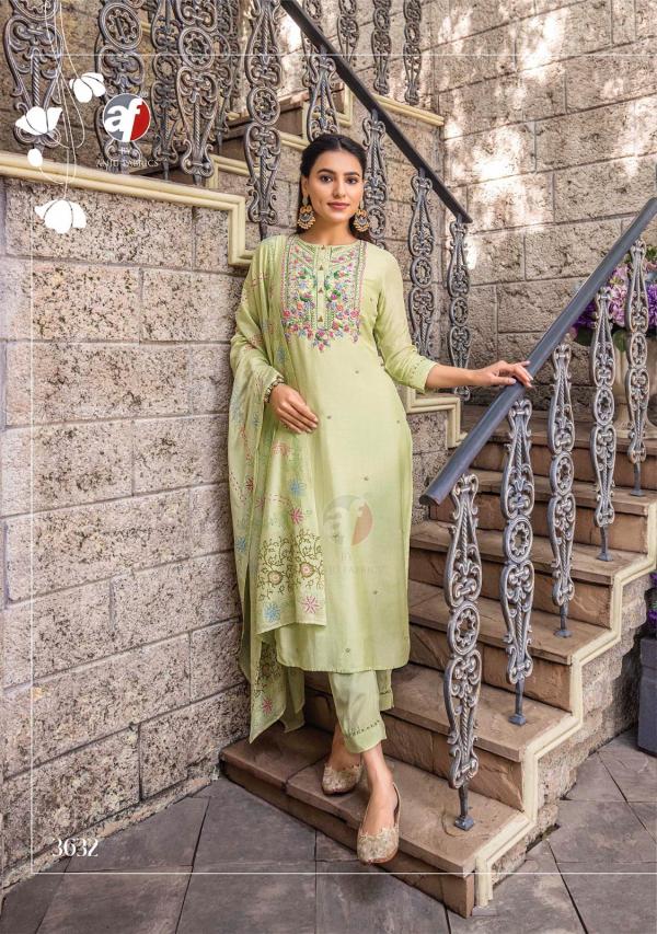 Af Golden Meadows Vol 3 Kurti Bottom With Dupatta Collection